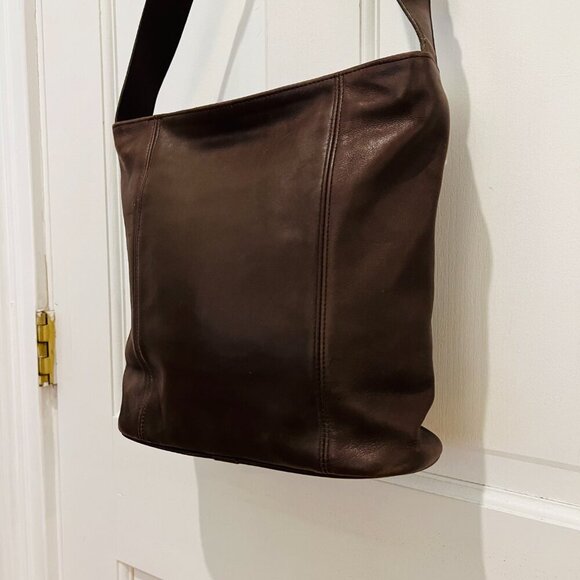 Vintage Coach Erickson Caramel Tan Bag -4169 MADE IN USA - Picture 3 of 16